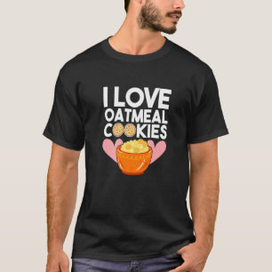 T-shirt Plat d'avoine passionné Pordige Love Raisin Cookie