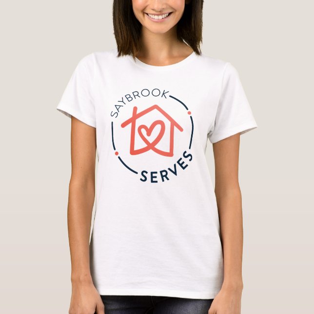 T-shirt plat pour femmes avec logo Saybrook (Devant)