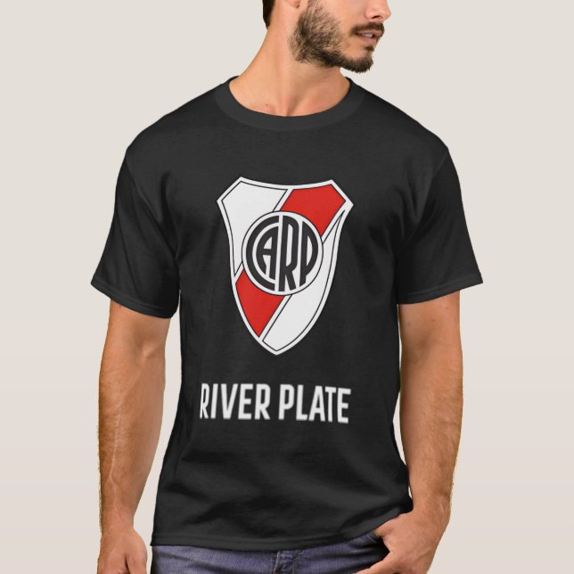 T-shirt Plate-forme de rivière Argentina River Shield Prin (Devant)
