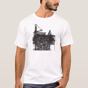 T-shirt Plate-forme pétrolière vintage