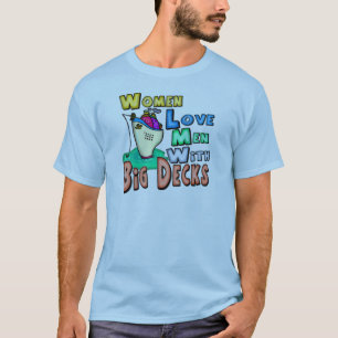 T-shirt Plate-formes d'amour de femmes grandes pêchant le