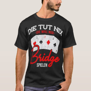 T-shirt Plateau de jeu de carte du concessionnaire Bridge