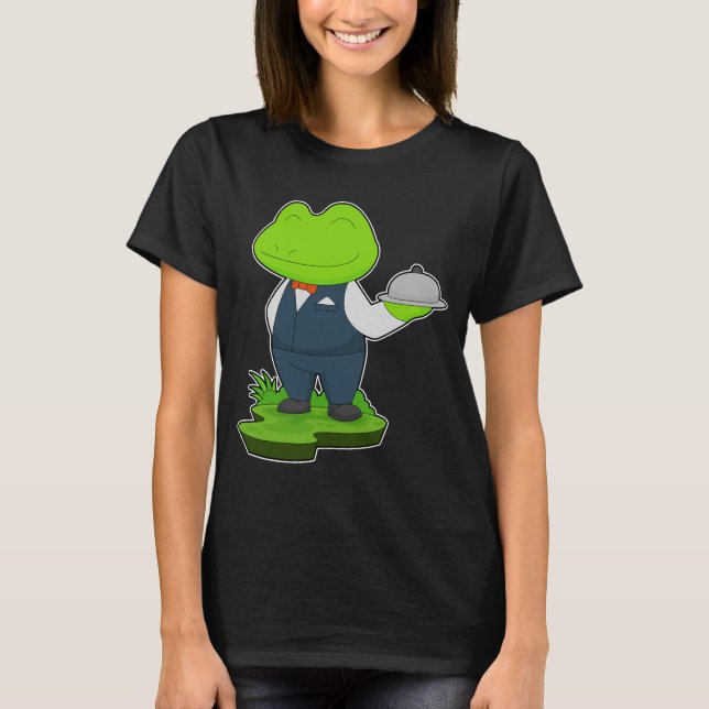 T-shirt Plateau de service d'eau de grenouille (Devant)