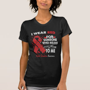 T-shirt Platelet Dons de sensibilisation Guerrier Soutien 