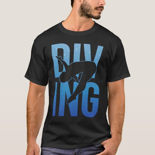 T-shirt Platform Diver   Springboard Diving     (Devant)