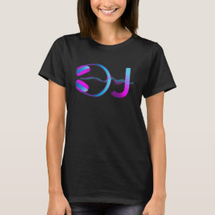 T-shirt Platine de DJ avec casque jouant de la musique enr