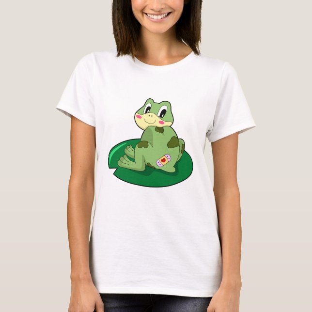 T-shirt Plâtre Coeur Feuille de grenouille (Devant)