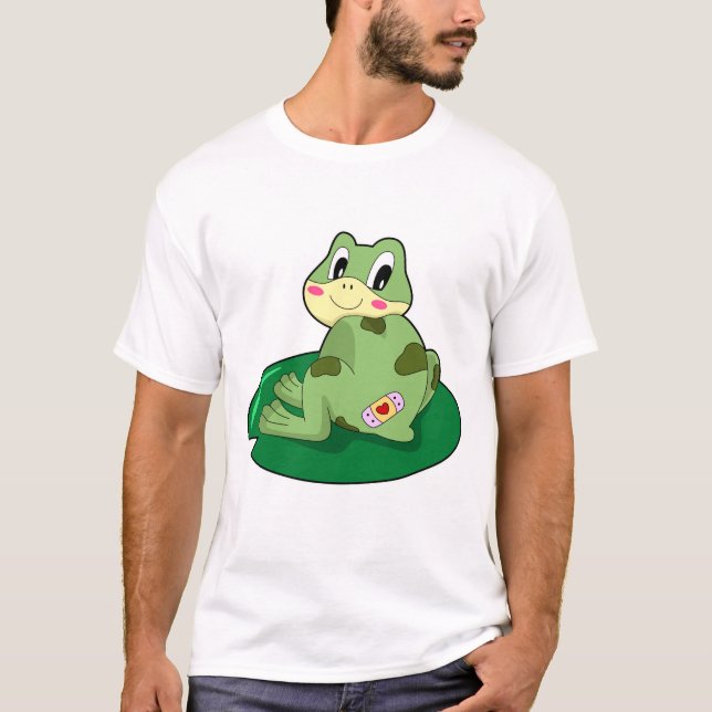 T-shirt Plâtre Coeur Feuille de grenouille (Devant)