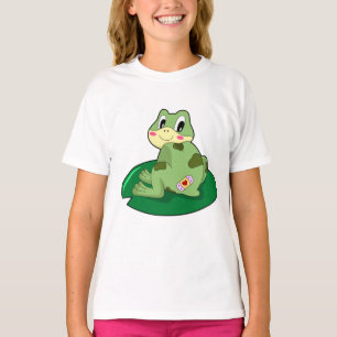 T-shirt Plâtre Coeur Feuille de grenouille
