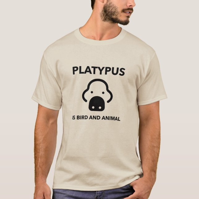 T-shirt Platypus est Bird and Mammal Epic Animal Faits (Devant)