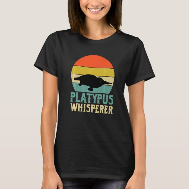 T-shirt Platypus Whisperer Apparel Platypuses (Devant)
