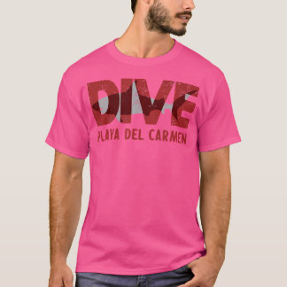 T-shirt Playa Del Carmen Dive Mexique Plongée de requins