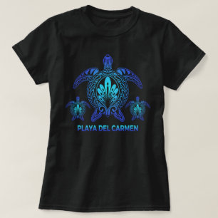 T-shirt Playa del Carmen Mexique Mer Tortue Souvenirs