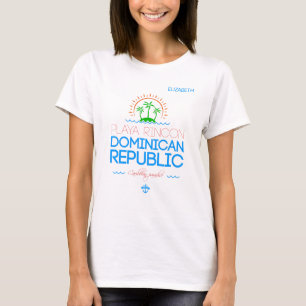 T-shirt Playa Rincon. République Dominicaine. mer des Cara