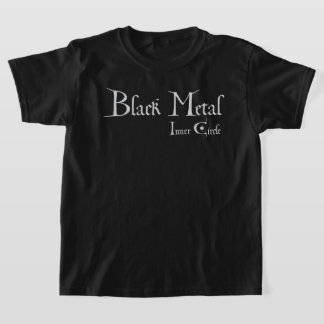 T-shirt Playera Black Metal Logo