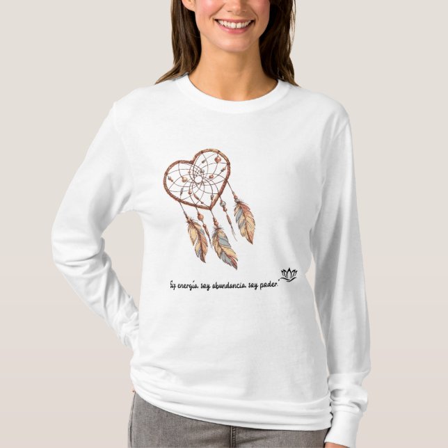 T-shirt "Playera de Manifestación con Mandala – Atrae Ener (Devant)