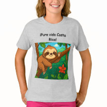 Playera de Oso perezoso costarricense.