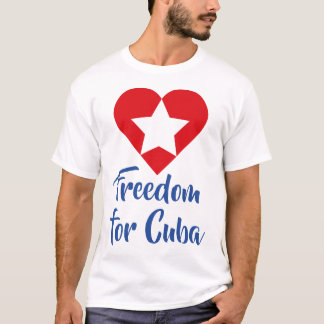 T-shirt Playera Freedom for Cuba