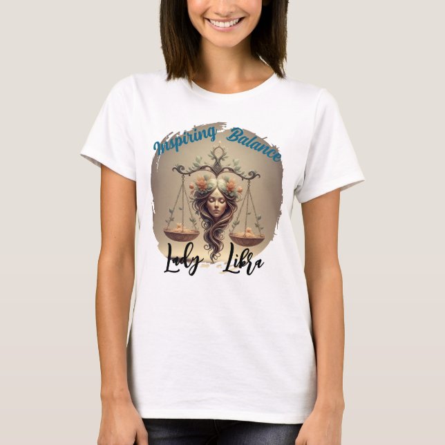 T-shirt Playera Lady Libra (Devant)