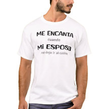 Playera, Me encanta mi esposa. Camiseta sencilla.