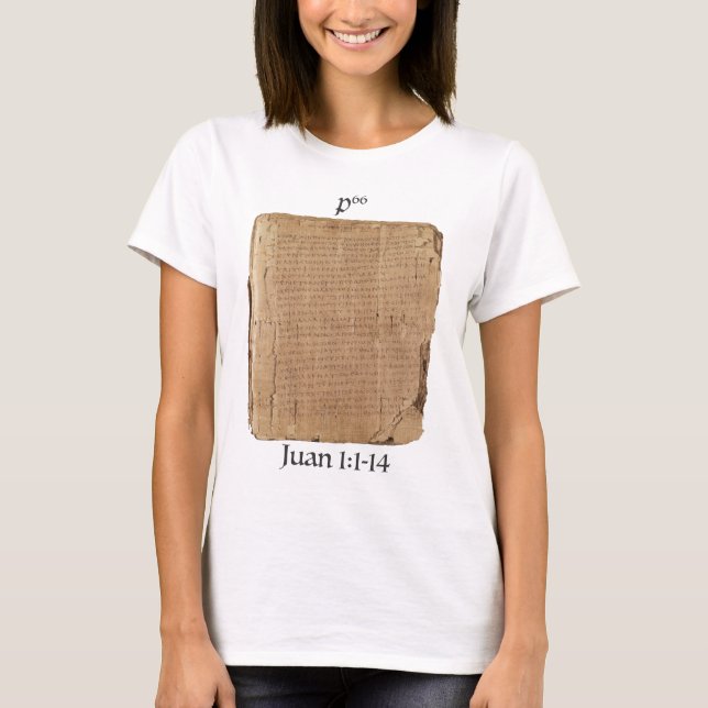 T-shirt Playera P66 Jn 1:1-14 (Devant)