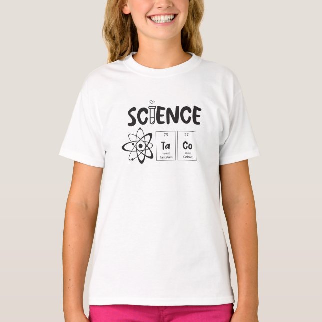T-shirt Playful Science TaCo Typography  (Devant)