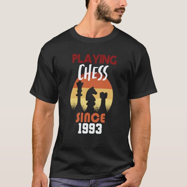 T-shirt Playing chess since 1993 (Devant)