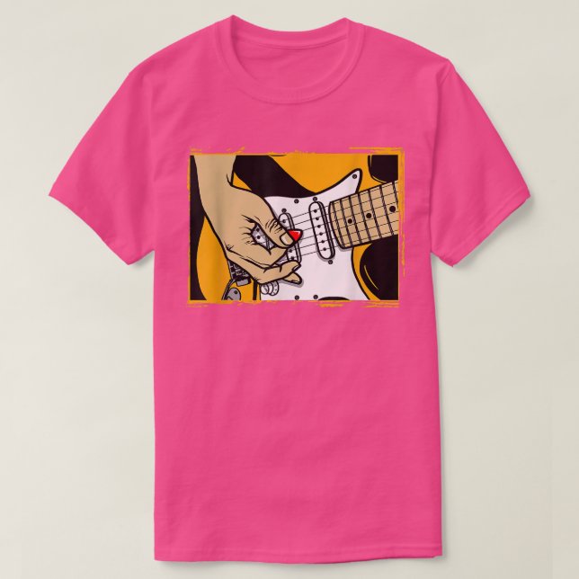 T-shirt Playing Chords On Guitar Musical Design  (Design devant)
