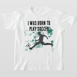 T-shirt Playing soccer graphic black