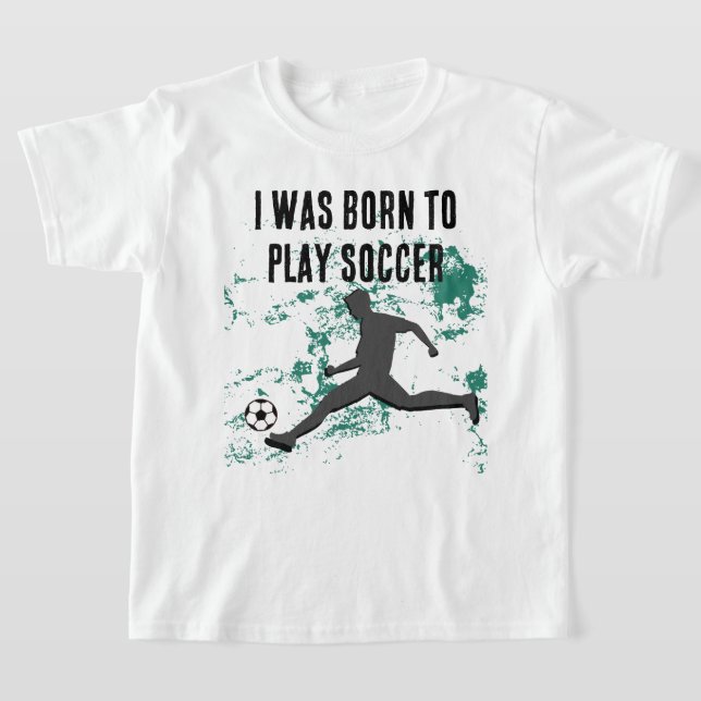 T-shirt Playing soccer graphic black (Poser)