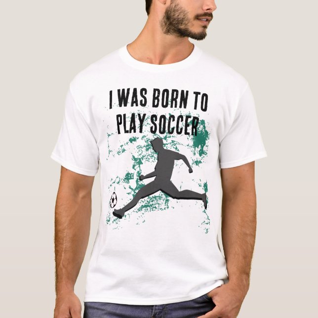 T-shirt Playing soccer graphic black (Devant)