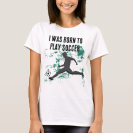 T-shirt Playing soccer graphic black