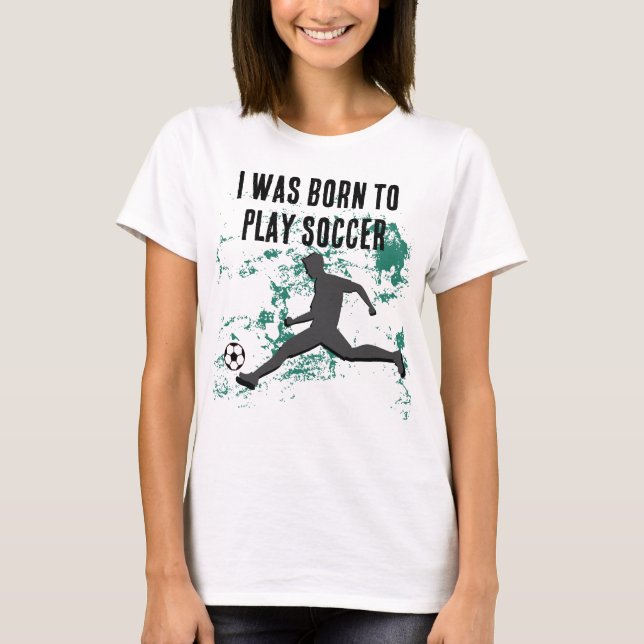 T-shirt Playing soccer graphic black (Devant)