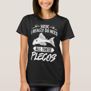 T-shirt Plecostomus Pleco Fish Aquarium Food Tank Zebra Ca