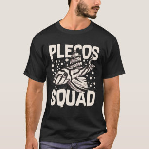 T-shirt Plecostomus Pleco Fish Aquarium Food Tank Zebra Ca