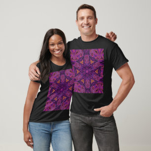 T-shirt Pléfloraison Bohémienne Abstraite Florale Graphiqu