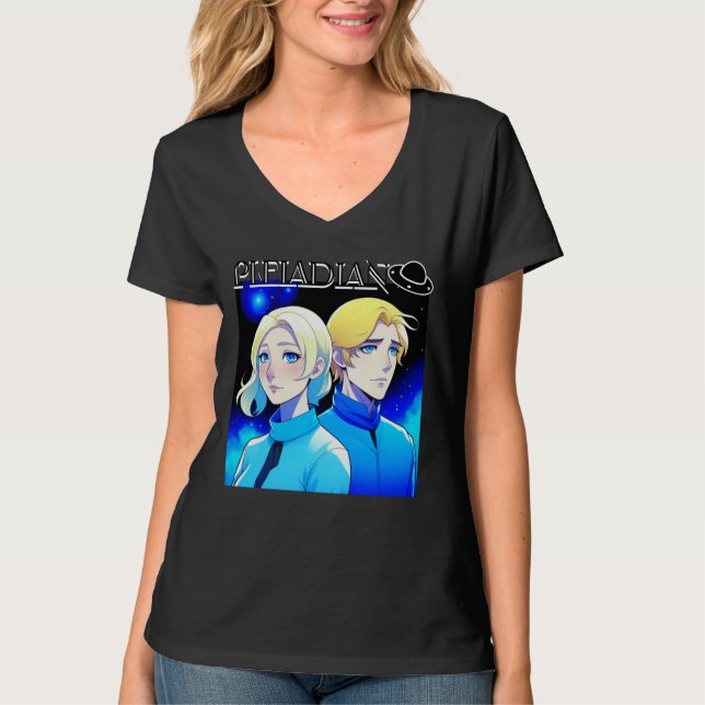 T-shirt Pleiadian Alien Race et UFO (Devant)