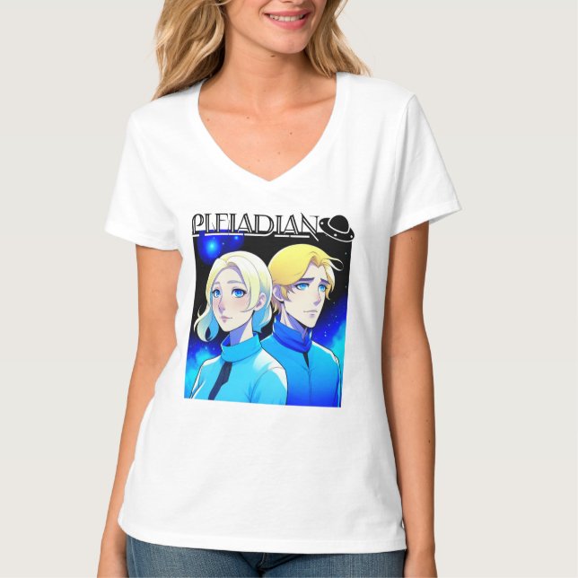 T-shirt Pleiadian Alien Race et UFO (Devant)