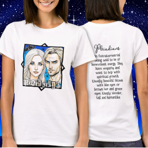 T-shirt Pléiadien Extra Terrestres et OVNI