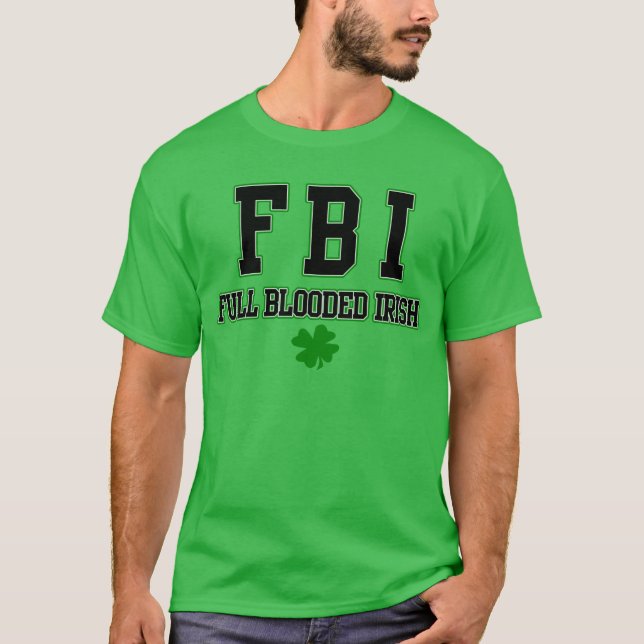 T-shirt Plein Blooded Jour de la Saint Patrick irlandais (Devant)