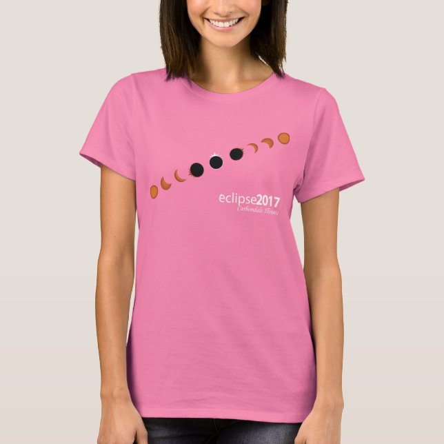 T-shirt Plein Solaire Eclipse Carbondale Illinois (Devant)