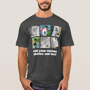 T-shirt Pleine couleur 6 Photo Mosaïque Collage d'images T