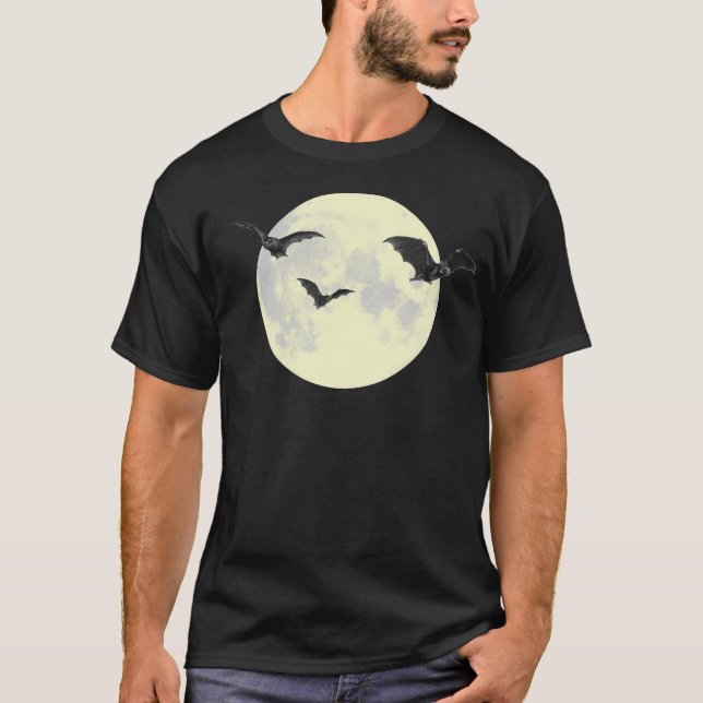 T-shirt Pleine lune avec tee Bats (Devant)
