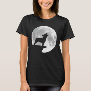 T-shirt Pleine lune de hurlement de Bulldog français amusa