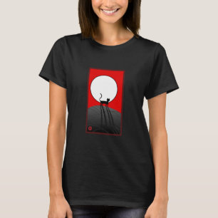 T-shirt Pleine lune et chat