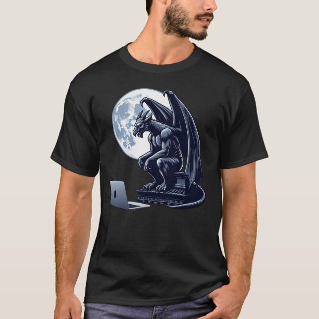 T-shirt Pleine lune Gargoyle (Devant)