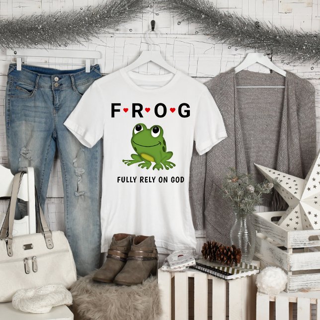 T-shirt Pleinement confiance en Dieu Coeurs de Grenouille (Créateur téléchargé)