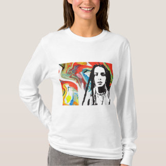 T-shirt Plena Punk Art Portoricain Femme Manches Longues