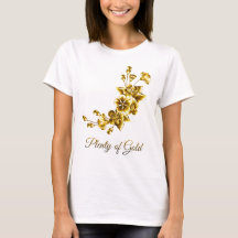 Plenty of Gold Elegant Floral White & Gold