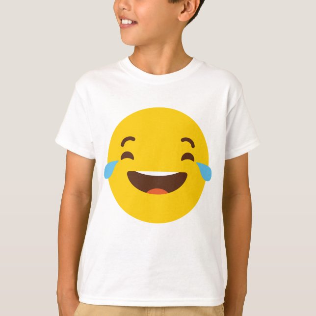 T-shirt Pleurant d'émoticônes riantes (Devant)